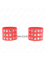 MUÑEQUERAS BDSM KINK AJUSTABLES ROJO 19-24 CM DE LA MARCA KINK WRIST RESTRAINT