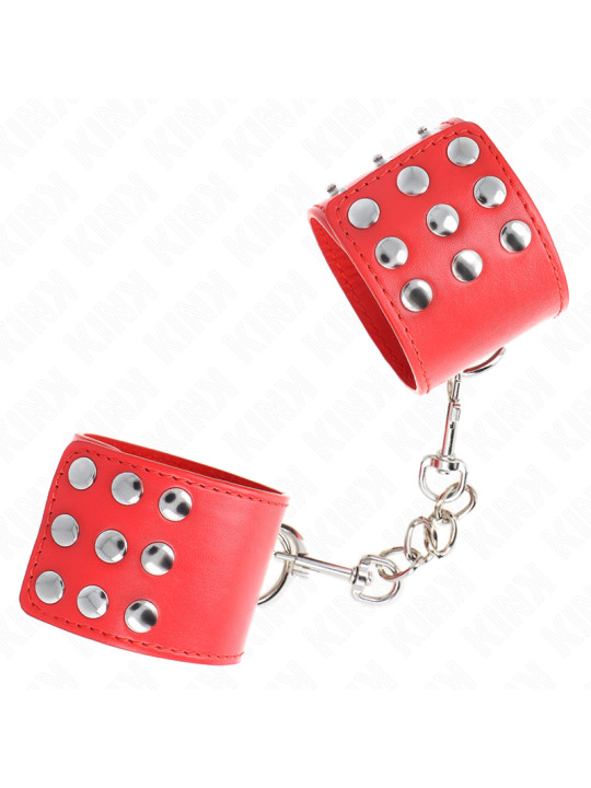 MUÑEQUERAS BDSM KINK AJUSTABLES ROJO 19-24 CM DE LA MARCA KINK WRIST RESTRAINT
