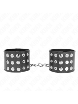 MUÑEQUERAS BDSM KINK CIERRE PRESIÓN AJUSTABLE NEGRO DE LA MARCA KINK WRIST RESTRAINT