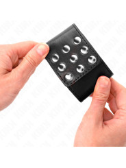 MUÑEQUERAS BDSM KINK CIERRE PRESIÓN AJUSTABLE NEGRO DE LA MARCA KINK WRIST RESTRAINT
