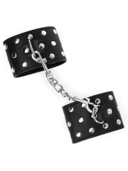 MUÑEQUERAS BDSM CON TACHUELAS AJUSTABLES KINK NEGRO DE LA MARCA KINK WRIST RESTRAINT