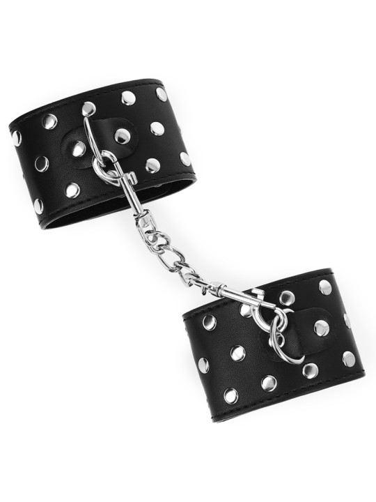 MUÑEQUERAS BDSM CON TACHUELAS AJUSTABLES KINK NEGRO DE LA MARCA KINK WRIST RESTRAINT