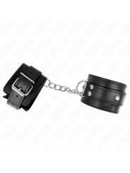 MUÑEQUERAS BDSM CON ANILLAS AJUSTABLES KINK NEGRO DE LA MARCA KINK WRIST RESTRAINT