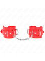 MUÑEQUERAS BDSM CON ANILLAS AJUSTABLES KINK - ROJO DE LA MARCA KINK WRIST RESTRAINT