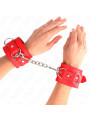 MUÑEQUERAS BDSM CON ANILLAS AJUSTABLES KINK - ROJO DE LA MARCA KINK WRIST RESTRAINT