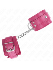 MUÑEQUERAS BDSM CON ANILLAS AJUSTABLES KINK ROSA DE LA MARCA KINK WRIST RESTRAINT