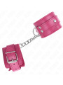 MUÑEQUERAS BDSM CON ANILLAS AJUSTABLES KINK ROSA DE LA MARCA KINK WRIST RESTRAINT