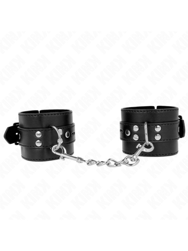 MUÑEQUERAS BDSM NEGRAS AJUSTABLES KINK - 17-28 CM DE LA MARCA KINK WRIST RESTRAINT