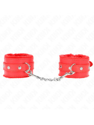 MUÑEQUERAS BDSM ROJO AJUSTABLES KINK PREMIUM DE LA MARCA KINK WRIST RESTRAINT