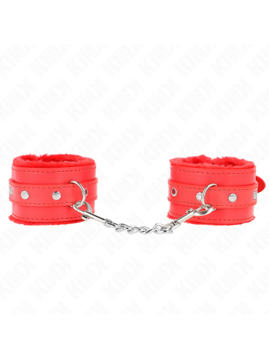 MUÑEQUERAS BDSM ROJO AJUSTABLES KINK PREMIUM DE LA MARCA KINK WRIST RESTRAINT