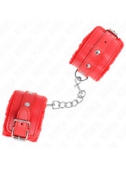 MUÑEQUERAS BDSM ROJO AJUSTABLES KINK PREMIUM DE LA MARCA KINK WRIST RESTRAINT