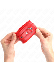 MUÑEQUERAS BDSM ROJO AJUSTABLES KINK PREMIUM DE LA MARCA KINK WRIST RESTRAINT