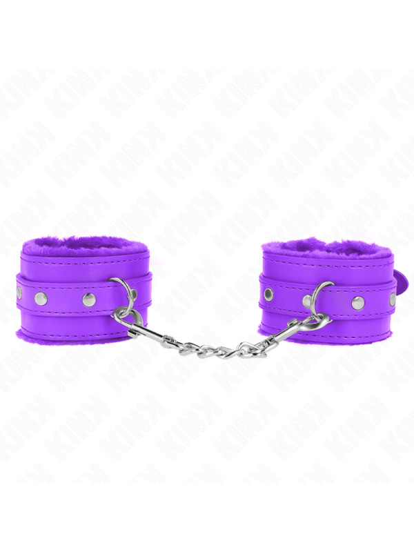 MUÑEQUERAS BDSM VIOLETA AJUSTABLES KINK PREMIUM DE LA MARCA KINK WRIST RESTRAINT