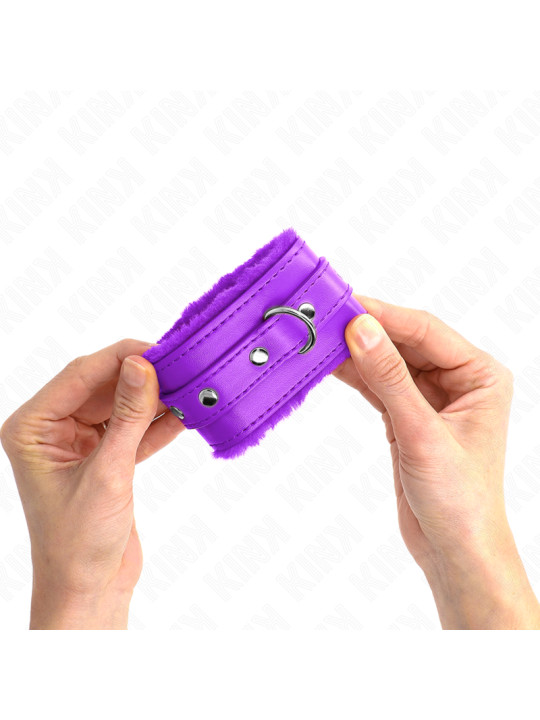 MUÑEQUERAS BDSM VIOLETA AJUSTABLES KINK PREMIUM DE LA MARCA KINK WRIST RESTRAINT