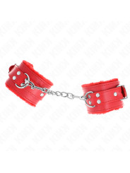 MUÑEQUERAS BDSM ROJO AJUSTABLES KINK 20-29 CM DE LA MARCA KINK WRIST RESTRAINT