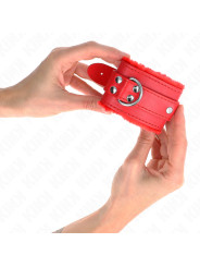 MUÑEQUERAS BDSM ROJO AJUSTABLES KINK 20-29 CM DE LA MARCA KINK WRIST RESTRAINT