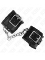 MUÑEQUERAS BDSM NEGRO AJUSTABLES KINK 20-29 CM DE LA MARCA KINK WRIST RESTRAINT
