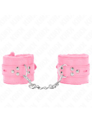 MUÑEQUERAS BDSM ROSA CON CORREA AJUSTABLE KINK DE LA MARCA KINK WRIST RESTRAINT