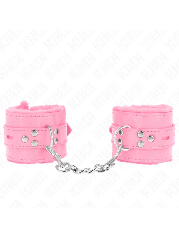 MUÑEQUERAS BDSM ROSA CON CORREA AJUSTABLE KINK DE LA MARCA KINK WRIST RESTRAINT