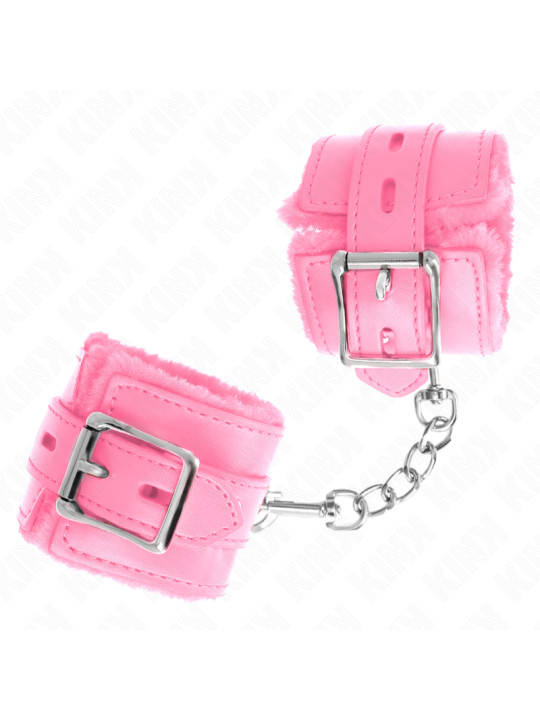 MUÑEQUERAS BDSM ROSA CON CORREA AJUSTABLE KINK DE LA MARCA KINK WRIST RESTRAINT