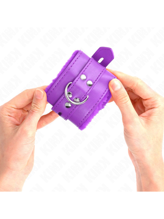 MUÑEQUERAS BDSM VIOLETA CON CORREA AJUSTABLE KINK DE LA MARCA KINK WRIST RESTRAINT