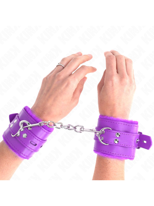 MUÑEQUERAS BDSM VIOLETA CON CORREA AJUSTABLE KINK DE LA MARCA KINK WRIST RESTRAINT