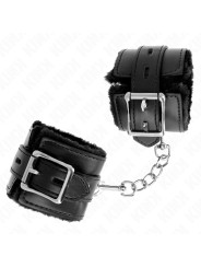MUÑEQUERAS BDSM KINK NEGRO CON CORREA AJUSTABLE DE LA MARCA KINK WRIST RESTRAINT