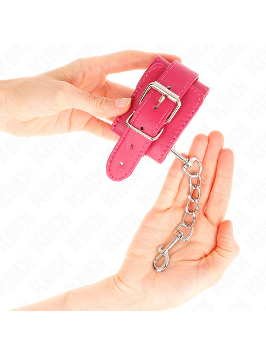 MUÑEQUERAS BDSM AJUSTABLES KINK - FUCSIA DE LA MARCA KINK WRIST RESTRAINT