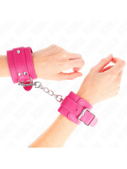 MUÑEQUERAS BDSM AJUSTABLES KINK - FUCSIA DE LA MARCA KINK WRIST RESTRAINT