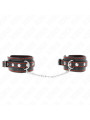 MUÑEQUERAS BDSM AJUSTABLES NEGRO Y ROJO KINK DE LA MARCA KINK WRIST RESTRAINT