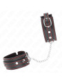 MUÑEQUERAS BDSM AJUSTABLES NEGRO Y ROJO KINK DE LA MARCA KINK WRIST RESTRAINT