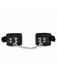 MUÑEQUERAS BDSM NEGRAS CON CORREA AJUSTABLE KINK DE LA MARCA KINK WRIST RESTRAINT