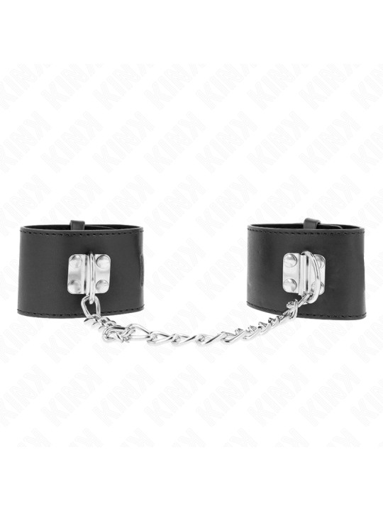 MUÑEQUERAS BDSM CON CADENA Y CIERRE CANDADO AJUSTABLE KINK DE LA MARCA KINK WRIST RESTRAINT