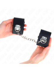 MUÑEQUERAS BDSM CON CADENA Y CIERRE CANDADO AJUSTABLE KINK DE LA MARCA KINK WRIST RESTRAINT