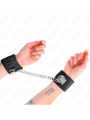 MUÑEQUERAS BDSM CON CADENA Y CIERRE CANDADO AJUSTABLE KINK DE LA MARCA KINK WRIST RESTRAINT