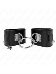 MUÑEQUERAS BDSM CON ANILLA Y CIERRE CANDADO AJUSTABLE KINK DE LA MARCA KINK WRIST RESTRAINT