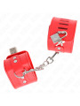 MUÑEQUERAS BDSM CON CIERRE CANDADO AJUSTABLE KINK ROJO DE LA MARCA KINK WRIST RESTRAINT