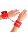 MUÑEQUERAS BDSM CON CIERRE CANDADO AJUSTABLE KINK ROJO DE LA MARCA KINK WRIST RESTRAINT