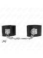 MUÑEQUERAS BDSM NEGRAS CON CIERRE CANDADO AJUSTABLE KINK DE LA MARCA KINK WRIST RESTRAINT