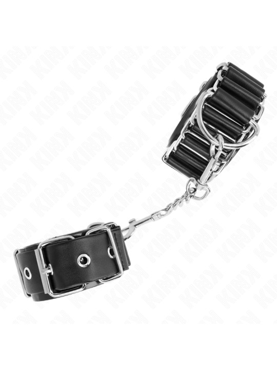 MUÑEQUERAS BDSM AJUSTABLES KINK NEGRO 16-22 CM DE LA MARCA KINK WRIST RESTRAINT