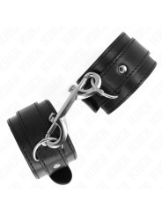 MUÑEQUERAS BDSM CON REMACHES NEGRAS AJUSTABLES KINK DE LA MARCA KINK WRIST RESTRAINT