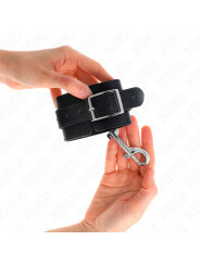 MUÑEQUERAS BDSM CON REMACHES NEGRAS AJUSTABLES KINK DE LA MARCA KINK WRIST RESTRAINT