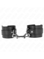 MUÑEQUERAS BDSM CON REMACHES Y HEBILLA AJUSTABLE NEGRO DE LA MARCA KINK WRIST RESTRAINT