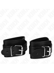 MUÑEQUERAS BDSM NEGRAS CON CERRADURA AJUSTABLE KINK DE LA MARCA KINK WRIST RESTRAINT