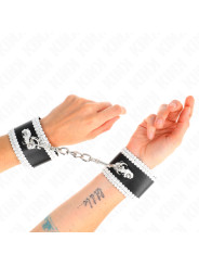 MUÑEQUERAS BDSM NEGRO CON ENCAJE AJUSTABLE KINK DE LA MARCA KINK WRIST RESTRAINT