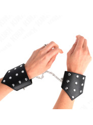 MUÑEQUERAS BDSM NEGRAS CON CADENA AJUSTABLE KINK DE LA MARCA KINK WRIST RESTRAINT