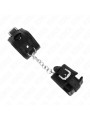 MUÑEQUERAS BDSM NEGRO CON HEBILLA DIAMANTE AJUSTABLE DE LA MARCA KINK WRIST RESTRAINT