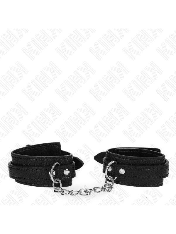 MUÑEQUERAS BDSM AJUSTABLES KINK NEGRO 20-28 CM DE LA MARCA KINK WRIST RESTRAINT