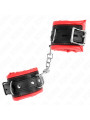 MUÑEQUERAS BDSM KINK AJUSTABLES FORRO ROJO 20-30 CM DE LA MARCA KINK WRIST RESTRAINT