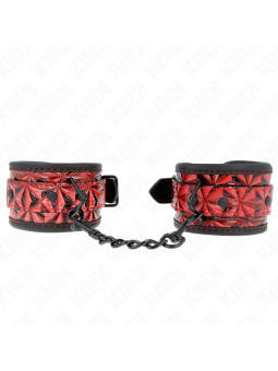 MUÑEQUERAS BDSM AJUSTABLES KINK ROJO OSCURO DE LA MARCA KINK WRIST RESTRAINT